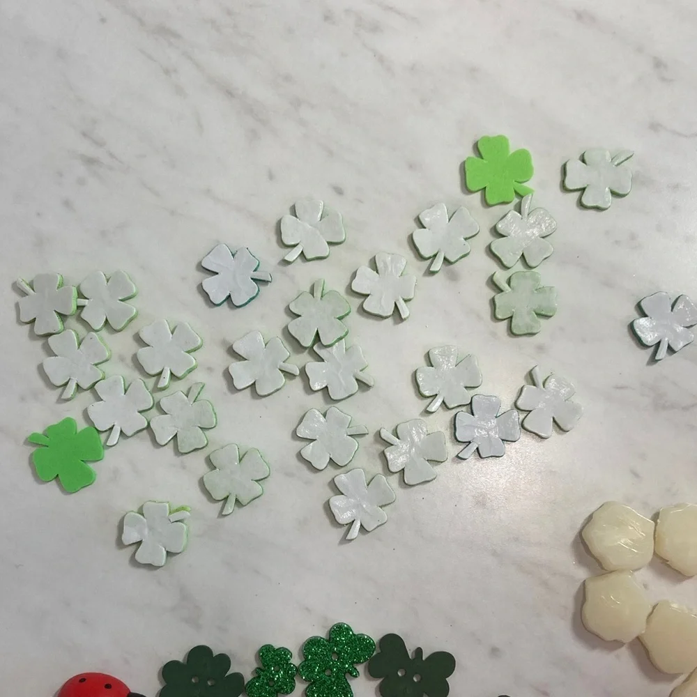 Scrapbooking Embellishments Ladybugs, Shamrocks, Roses, Grasshoppers